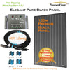 COMPLETE KIT Super Black 100w 100 Watt Mono Solar Panel 12v Battery RV Boat