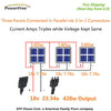 Three 140w 140 Watt Solar Panels 420w Mono Plug-n-Power Charge Kit 12v Battery