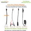 Plug-n-Power BLACK 30W 30 Watt Mon Solar Panel + $8 Adaptor 12v Battery Charger