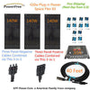 Three 140w 140 Watt Solar Panels 420w Mono Plug-n-Power Charge Kit 12v Battery