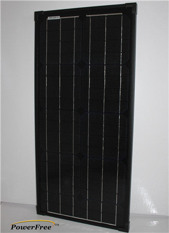 Super Black 30W Solar Panel for Off Grid Battery Charging System