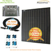 COMPLETE KIT Super Black 80w 80 Watt Mono Solar Panel 12v Battery RV Boat