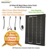 BLACK Plug-Power 10w 10 Watt Mono Solar Panel + $8 Adaptor - 12v Battery RV Boat