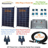 200w 200 Watt 2 100w Solar Panel Plug-n-Power Space Flex Kit 12v Battery RV Boat