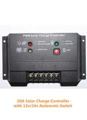 20A Solar Charge Controller for 12v or 24v Batteries