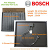 Bosch COMPLETE KIT Super Black 50w 50 Watts Mono Solar Panel Charger 12v Battery