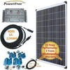 Complete Kit Premium 100w 100 Watt Poly Solar Panel for Charging 12v Batteries G