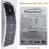 Semi-Flexible Bendable 30w 30 Watt Lightweight Solar Panel 12v Battery US Tech