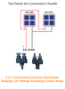 Pair of 2-in-1 IP68 MC4 Connectors