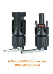 Pair of IP68 Waterproof MC4 Connectors